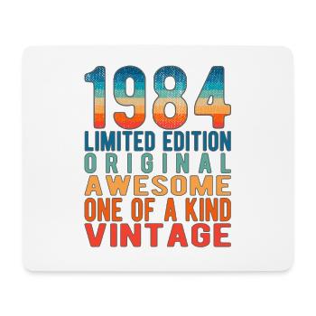 Limited Edition seit 1984 Geburtstag Vintage 1984 - Mousepad (Querformat) - Weiß - Vorne