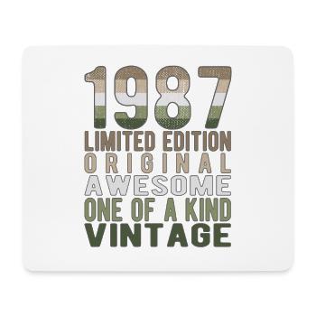 Limited Edition seit 1987 Geburtstag Vintage 1987 - Mousepad (Querformat) - Weiß - Vorne