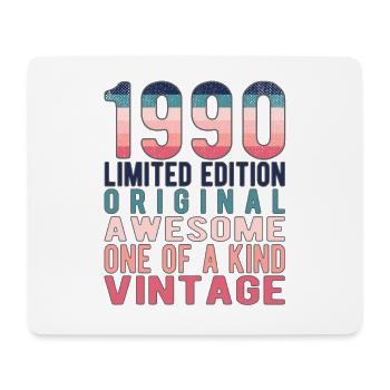 Edition limitée depuis 1990 Anniversaire Millésime 1990 - Tapis de souris (format paysage) - blanc - Devant