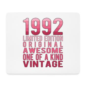 Limited Edition seit 1992 Geburtstag Vintage 1992 - Mousepad (Querformat) - Weiß - Vorne