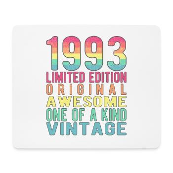 Limited Edition seit 1993 Geburtstag Vintage 1993 - Mousepad (Querformat) - Weiß - Vorne