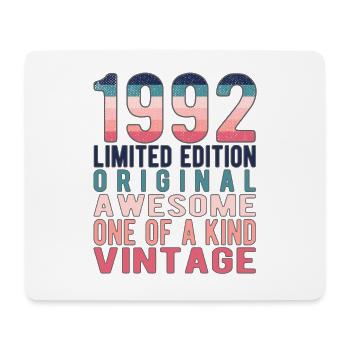 Limited Edition seit 1992 Geburtstag Vintage 1992 - Mousepad (Querformat) - Weiß - Vorne