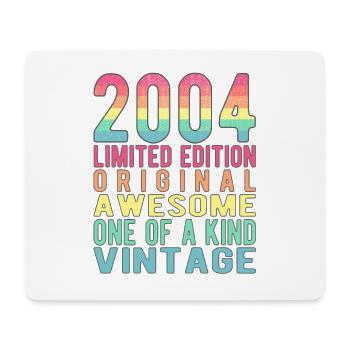 Limited Edition seit 2004 Geburtstag Vintage 2004 - Mousepad (Querformat) - Weiß - Vorne