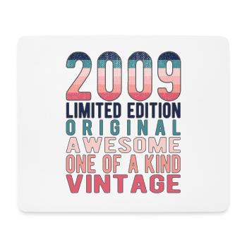 Limited Edition Since 2009 Birthday Vintage 2009 - Mouse Pad (horizontal) - white - Front