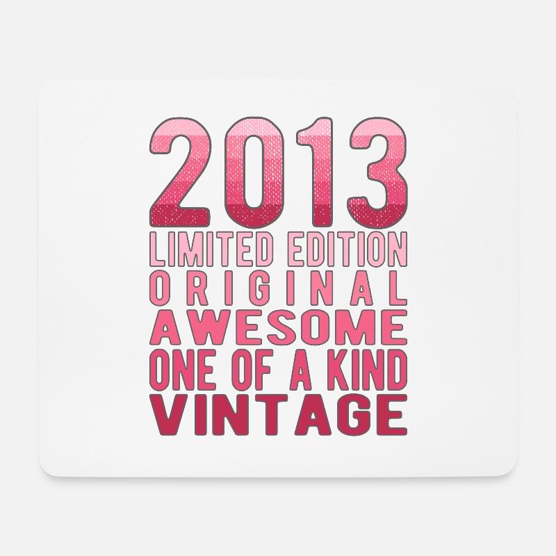 Limited Edition seit 2013 Geburtstag Vintage 2013 - Mousepad (Querformat) - Weiß