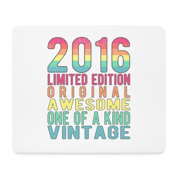 Limited Edition Since 2016 Birthday Vintage 2016 - Mouse Pad (horizontal) - white - Front