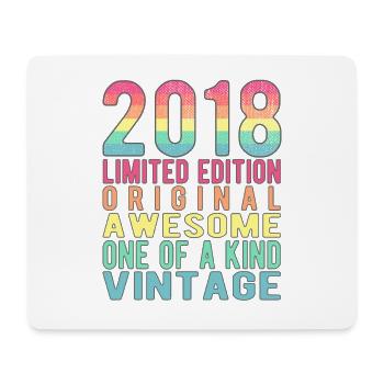 Limited Edition Since 2018 Birthday Vintage 2018 - Mouse Pad (horizontal) - white - Front