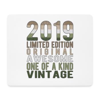 Edition limitée depuis 2019 Anniversaire Millésime 2019 - Tapis de souris (format paysage) - blanc - Devant
