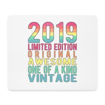 Edition limitée depuis 2019 Anniversaire Millésime 2019 - Tapis de souris (format paysage) - blanc - Devant