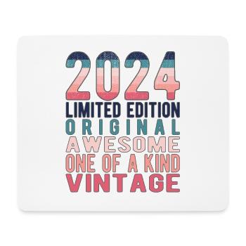 Edition limitée depuis 2024 Anniversaire Millésime 2024 - Tapis de souris (format paysage) - blanc - Devant