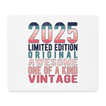 Limited Edition seit 2025 Geburtstag Vintage 2025 - Mousepad (Querformat) - Weiß - Vorne