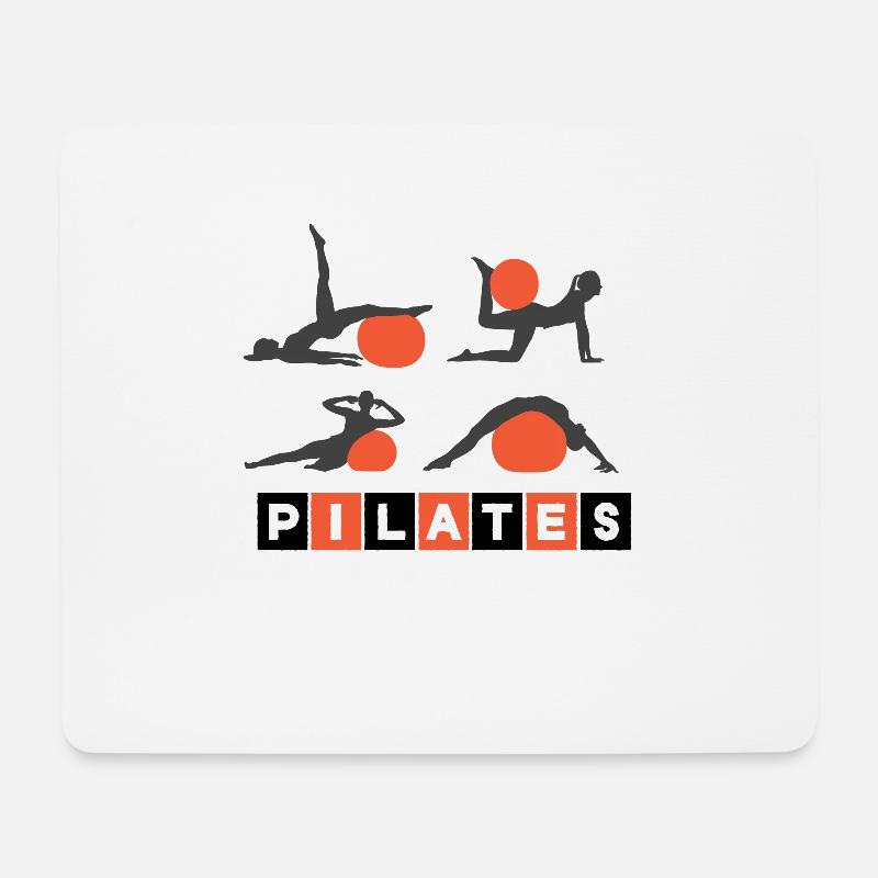 Pilates - Mousepad (Querformat) - Weiß