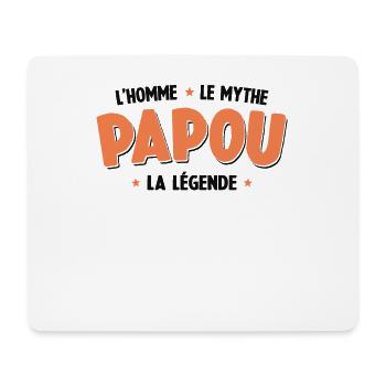 Papou L'homme Le Mythe La Légende - Tapis de souris (format paysage) - blanc - Devant