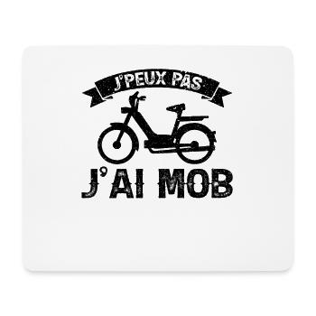 Je Peux Pas J'ai Mob Mobylette Cadeau 103 - Tapis de souris (format paysage) - blanc - Devant