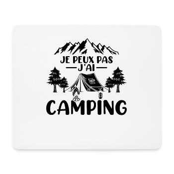 Je Peux Pas J'ai Camping Vacances Cadeau Camper - Tapis de souris (format paysage) - blanc - Devant