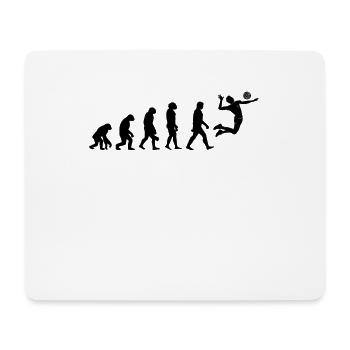 Evolution des Handballsports Handballspieler Geschenk - Mousepad (Querformat) - Weiß - Vorne