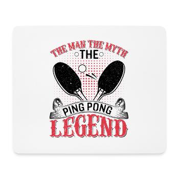 Der Mann Der Mythos Die Legende des Ping-Pong - Mousepad (Querformat) - Weiß - Vorne