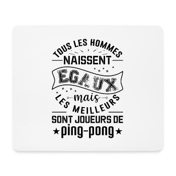 Less Meilleurs Hommes Sont Joueurs De Ping Pong - Tapis de souris (format paysage) - blanc - Devant