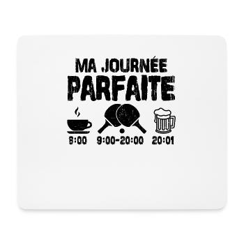 Ma Journée Parfaite Ping-pong - Tapis de souris (format paysage) - blanc - Devant