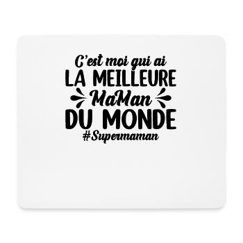 C'est Moi Qui Ai La Meilleure Maman Du Monde - Tapis de souris (format paysage) - blanc - Devant