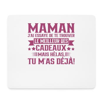 Maman Fête Des Mères Cadeau Anniversaire Amour Été - Tapis de souris (format paysage) - blanc - Devant