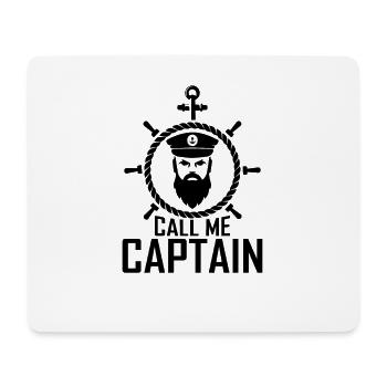 Call me Captain Boat Sailboat Sea Gift - Mouse Pad (horizontal) - white - Front
