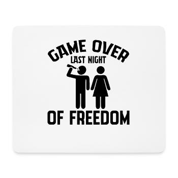 Spiel beendet Letzte Nacht von Freedom Marriage Love - Mousepad (Querformat) - Weiß - Vorne