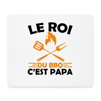 Le Roi Du Bbq C'est Papa Fête Des Pères Cadeau Bbq - Tapis de souris (format paysage) - blanc - Devant
