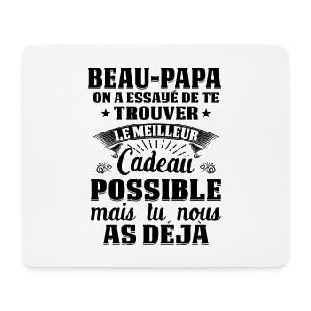 Beau-papa Meilleur Cadeau Possible Fête Des Pères - Tapis de souris (format paysage) - blanc - Devant