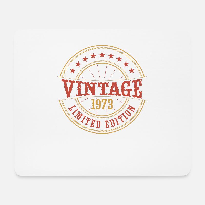 Vintage 1973 Vintage Jubiläum Geschenkidee 1973 - Mousepad (Querformat) - Weiß