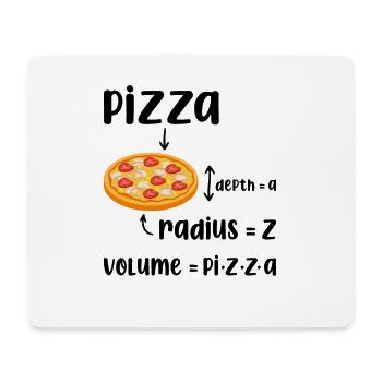 Funny Pizza Volume - Mouse Pad (horizontal) - white - Front