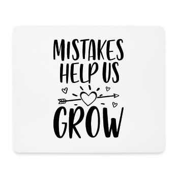 Mistakes Help Us Grow - Mouse Pad (horizontal) - white - Front