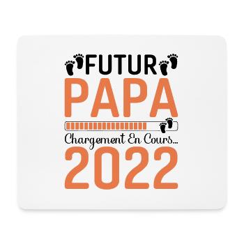 Futur Papa 2022 Naissance Cadeau Grossesse Père - Tapis de souris (format paysage) - blanc - Devant