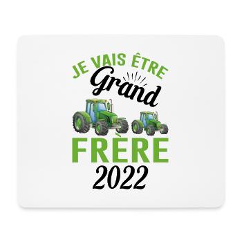 Je Vais Être Grand Frère 2022 - Tapis de souris (format paysage) - blanc - Devant
