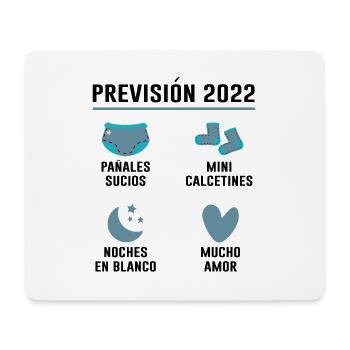 Prévisions Pour 2022 Cadeau De Grossesse 2022 - Tapis de souris (format paysage) - blanc - Devant