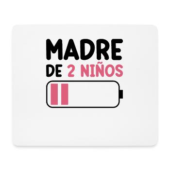 Maman De Deux Enfants - Tapis de souris (format paysage) - blanc - Devant