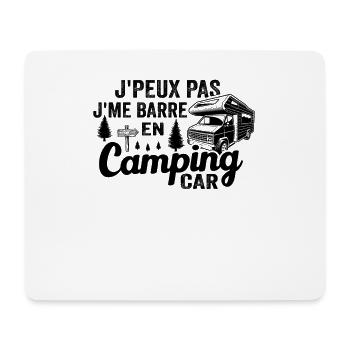 Je Peux Pas Je Me Barre En Camping Car - Tapis de souris (format paysage) - blanc - Devant
