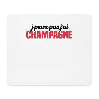 Je Peux Pas J'ai - Tapis de souris (format paysage) - blanc - Devant