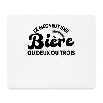 Cet Homme Veut Plusieures Bières - Tapis de souris (format paysage) - blanc - Devant