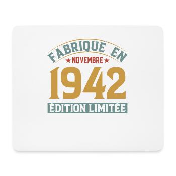 Fabriqué En Novembre 1942 Édition Limitée - Tapis de souris (format paysage) - blanc - Devant