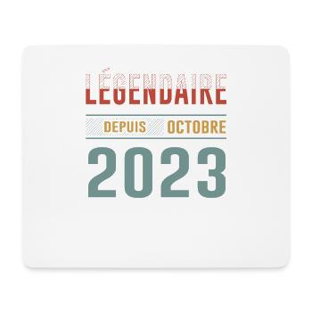 Légendaire Depuis Octobre 2023 Anniversaire - Tapis de souris (format paysage) - blanc - Devant