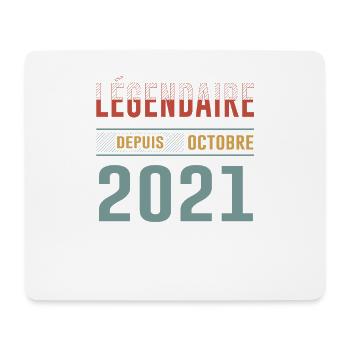 Légendaire Depuis Octobre 2021 Anniversaire - Tapis de souris (format paysage) - blanc - Devant