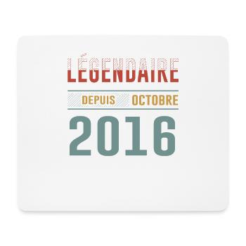 Légendaire Depuis Octobre 2016 Anniversaire - Tapis de souris (format paysage) - blanc - Devant