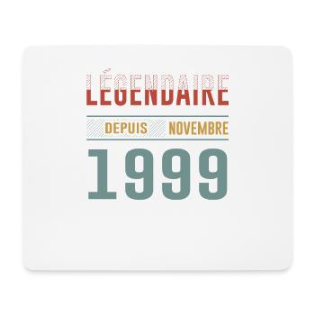 Légendaire Depuis Novembre 1999 Anniversaire - Tapis de souris (format paysage) - blanc - Devant