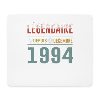 Légendaire Depuis Décembre 1994 Anniversaire - Tapis de souris (format paysage) - blanc - Devant