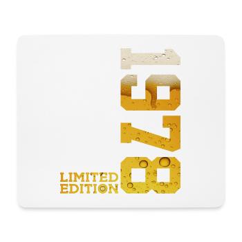 LIMITED EDITION 1978 BEER 48TH BIRTHDAY - Mouse Pad (horizontal) - white - Front