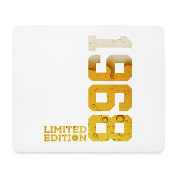 LIMITED EDITION 1968 BEER 58TH BIRTHDAY - Mouse Pad (horizontal) - white - Front