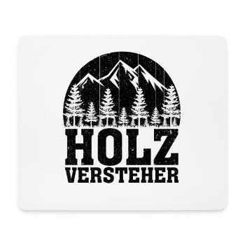 Holzversteher Chainsaw Retro Forest Woodworker - Mousepad (Querformat) - Weiß - Vorne