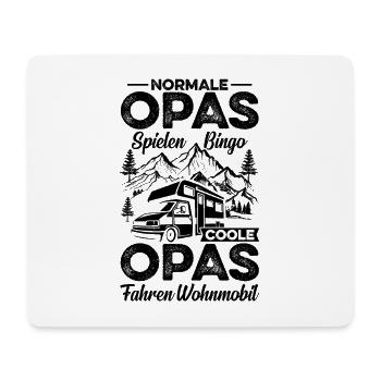 Coole Opas Fahren Wohnmobil - Mousepad (Querformat) - Weiß - Vorne