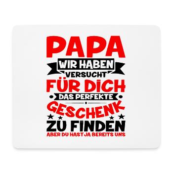 Der Versuch Das Beste Geschenk Für Papa Zu Finden - Mousepad (Querformat) - Weiß - Vorne